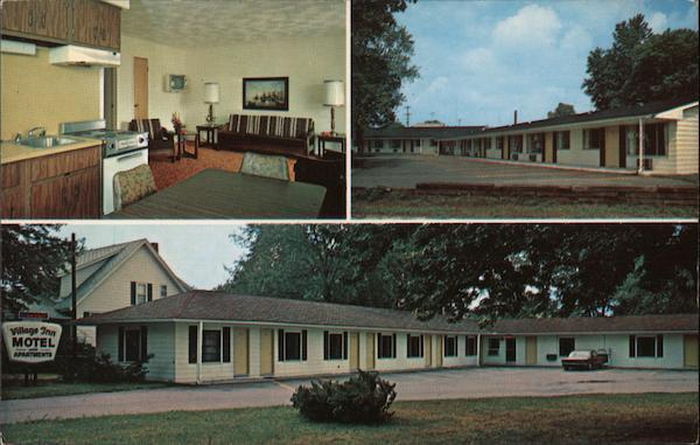 Village Inn Motel & Apts - Vintage Postcard (newer photo)